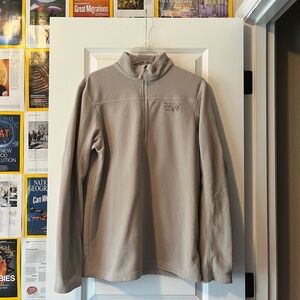 Mountain Hardware Tan Half-Zip Fleece Pullover
